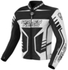Arlen Ness Rapida 2 Motorcycle Leather Jacket,  black-white,  Size 58,  black-white,  Size 58