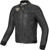 Arlen Ness Retro Motorcycle Leather Jacket,  black,  Size 52,  black,  Size 52