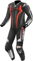 Arlen Ness Sugello 2 One Piece Motorcycle Leather Suit,  black-red,  Size 50