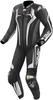 Arlen Ness Sugello 2 One Piece Motorcycle Leather Suit,  black-white,  Size 58,  black-white,  Size 58