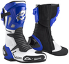 Arlen Ness Sugello Motorcycle Boots,  black-white-blue,  Size 43,  black-white-blue,  Size 43
