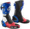 Arlen Ness Sugello Motorcycle Boots,  white-red-blue,  Size 43,  white-red-blue,  Size 43