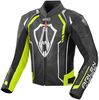Arlen Ness Track Motorcycle Leather Jacket,  black-yellow,  Size 54,  black-yellow,  Size 54