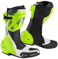 Arlen Ness Xaus-Evo D Motorcycle Boots,  black-yellow,  Size 44,  black-yellow,  Size 44