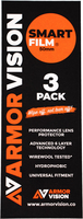 Armor Vision Smartfilm Tear-Off Film 62mm - Pack of 3,  clear