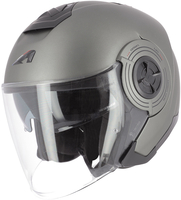Astone Aviator Jet Helmet,  black-grey,  Size L,  black-grey,  Size L