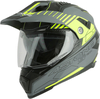 Astone Crossmax S-Tech Helmet,  grey-yellow,  Size 2XL,  grey-yellow,  Size 2XL
