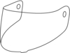 Astone DJ 8 Visor,  clear,  clear,  Size One Size