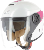 Astone DJ10-2 Bicolor Jet Helmet,  white-pink,  Size XS,  white-pink,  Size XS