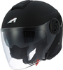 Astone DJ10-2 Monocolor Jet Helmet,  black,  Size M,  black,  Size M