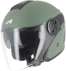 Astone DJ10-2 Monocolor Jet Helmet,  green,  Size L,  green,  Size L