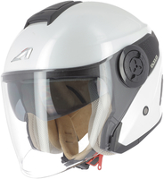 Astone DJ10-2 Monocolor Jet Helmet,  white,  Size L,  white,  Size L