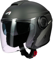 Astone DJ10-2 Radian Jet Helmet,  black-grey,  Size L,  black-grey,  Size L