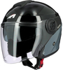Astone DJ10-2 Radian Jet Helmet,  black-grey,  Size M,  black-grey,  Size M