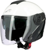 Astone DJ10-2 Radian Jet Helmet,  black-white,  Size M,  black-white,  Size M