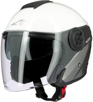 Astone DJ10-2 Radian Jet Helmet,  grey-white,  Size S,  grey-white,  Size S