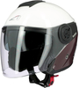 Astone DJ10-2 Radian Jet Helmet,  white-brown,  Size L,  white-brown,  Size L
