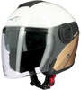 Astone DJ10-2 Radian Jet Helmet,  white-gold,  Size 2XL,  white-gold,  Size 2XL