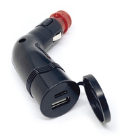 BAAS bike parts Angled USB Charger,  red