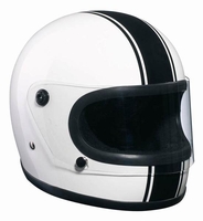 Bandit Integral Motorcycle Helmet,  black-white,  Size 2XL,  black-white,  Size 2XL