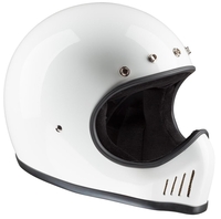 Bandit MX Historic Motocross Helmet,  white,  Size 2XL,  white,  Size 2XL