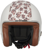 Baruffaldi Zar Floralis Tetti Jet Helmet,  white,  Size M L,  white,  Size M L
