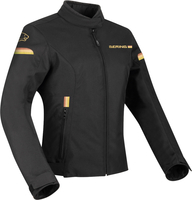 Bering Riva Ladies Motorcycle Textile Jacket,  black-orange,  Size 44 for Women,  black-orange,  Size 44 for Women