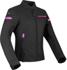 Bering Riva Ladies Motorcycle Textile Jacket,  black-pink,  Size XL for Women,  black-pink,  Size XL for Women