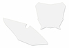 Blackbird Plate Stickers White Honda CRF450R
