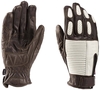 Blauer Banner Motorcycle Gloves,  white-brown,  Size S,  white-brown,  Size S