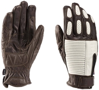 Blauer Banner Motorcycle Gloves,  white-brown,  Size S,  white-brown,  Size S