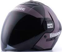 Blauer Real HT Graphic A Jet Helmet,  black-grey-silver,  Size L,  black-grey-silver,  Size L