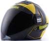 Blauer Real HT Graphic A Jet Helmet,  black-yellow,  Size M,  black-yellow,  Size M