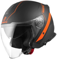 Bogotto V586 Detri Jet Helmet,  black-orange,  Size XS,  black-orange,  Size XS