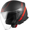 Bogotto V586 Detri Jet Helmet,  black-red,  Size M,  black-red,  Size M