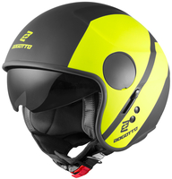 Bogotto V595 Sierra Jet Helmet,  black-yellow,  Size XS,  black-yellow,  Size XS