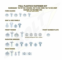 Bolt Complete set of plastic screws for Kawasaki KX-F250 /450