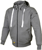 Booster Core Ladies Motorcycle Zip Hoodie,  grey,  Size L for Women,  grey,  Size L for Women