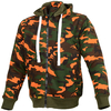Booster Core Motorcycle Zip Hoodie,  green-orange,  Size S,  green-orange,  Size S