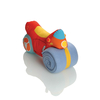 Booster Plush Motorbike with Soft Fleece Towel,  orange,  orange