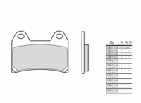 Brembo S.p.A. Street Sintered Metal Brake pads - 07BB19SA