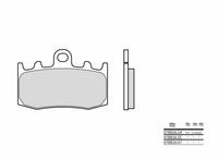 Brembo S.p.A. Street Sintered Metal Brake pads - 07BB26SA