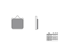 Brembo S.p.A. Street Sintered Metal Brake pads - 07BB33LA
