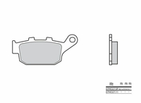 Brembo S.p.A. Street Sintered Metal Brake pads - 07HO27SP