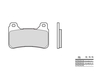 Brembo S.p.A. Street Sintered Metal Brake pads - 07HO50LA