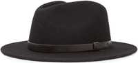 Brixton Messer Fedora Hat,  black,  Size S,  black,  Size S