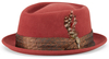 Brixton Stout Pork Pie Hat,  red,  Size S,  red,  Size S