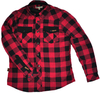 Broger Alaska Ladies Motorcycle Shirt,  black-red,  Size XL for Women,  black-red,  Size XL for Women