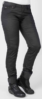 Bull-it SR6 Oilskin Ladies Motorcycle Jeans,  black,  Size 30 for Women,  black,  Size 30 for Women