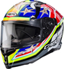 Caberg Avalon X Track Helmet,  red-blue-yellow,  Size XS for Men